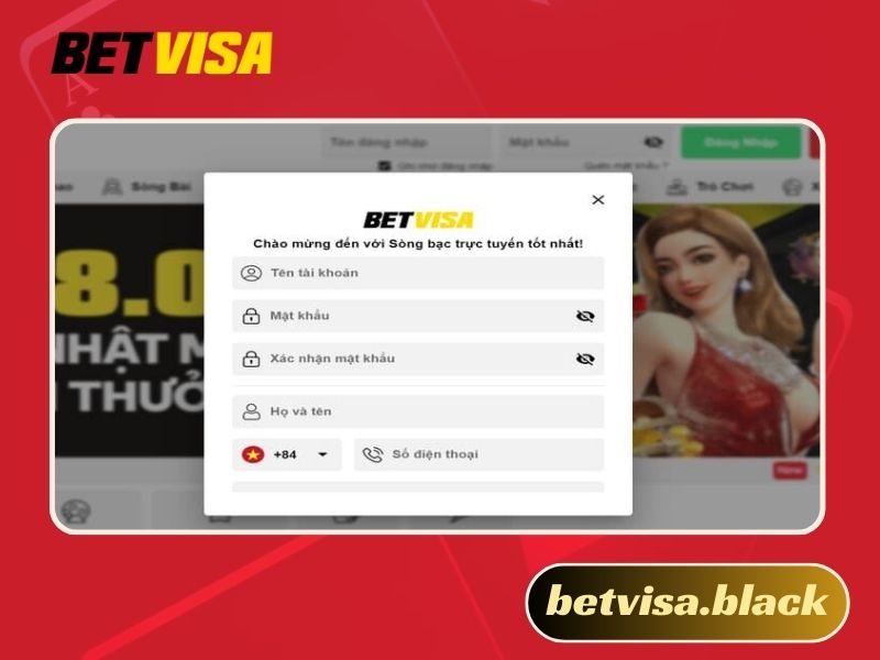 đăng nhập Betvisa