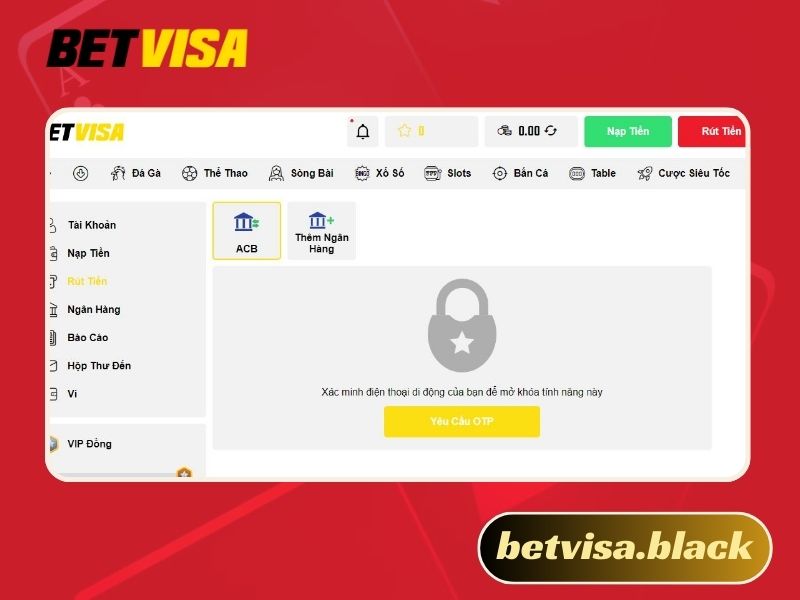 Rút tiền Betvisa